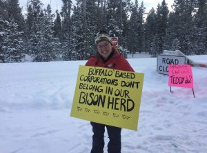 Winter snow guides in Yellowstone protest pandemic response